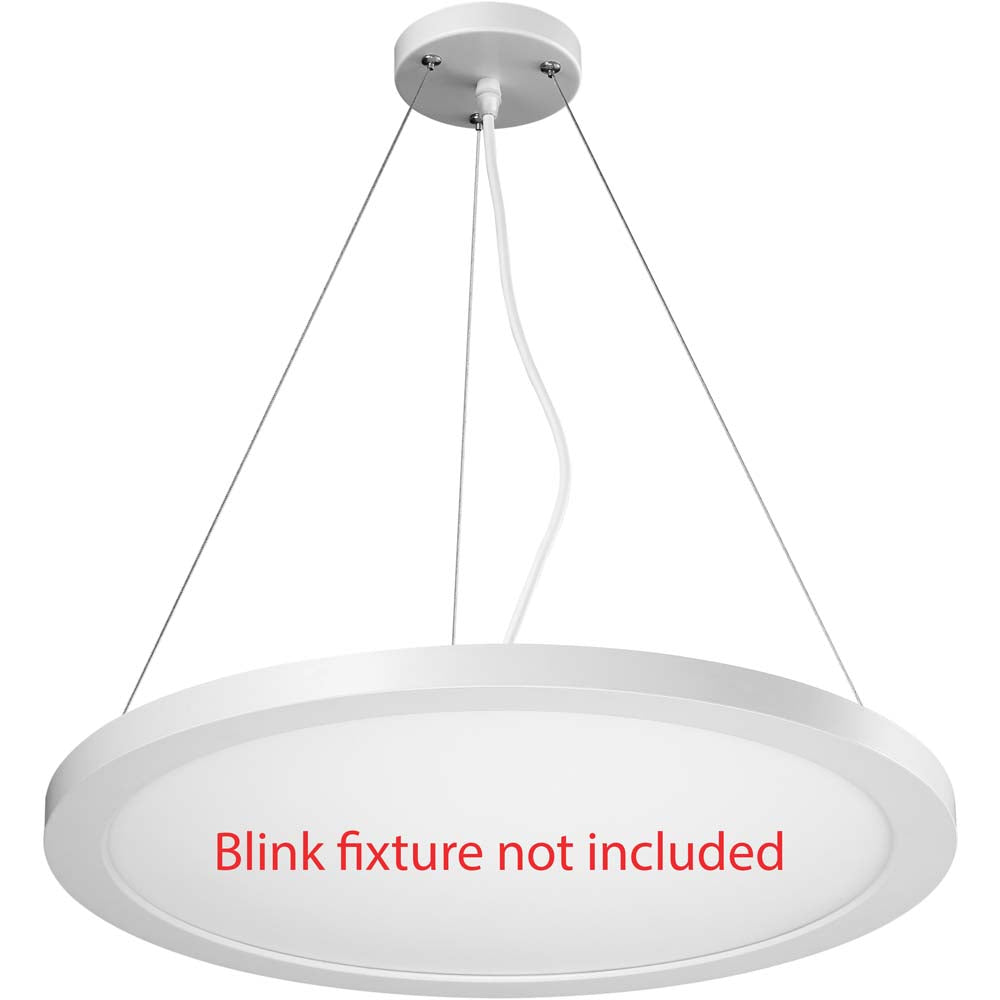 BLINK Plus Blink 19 in. Pendant Conversion Kit White Finish