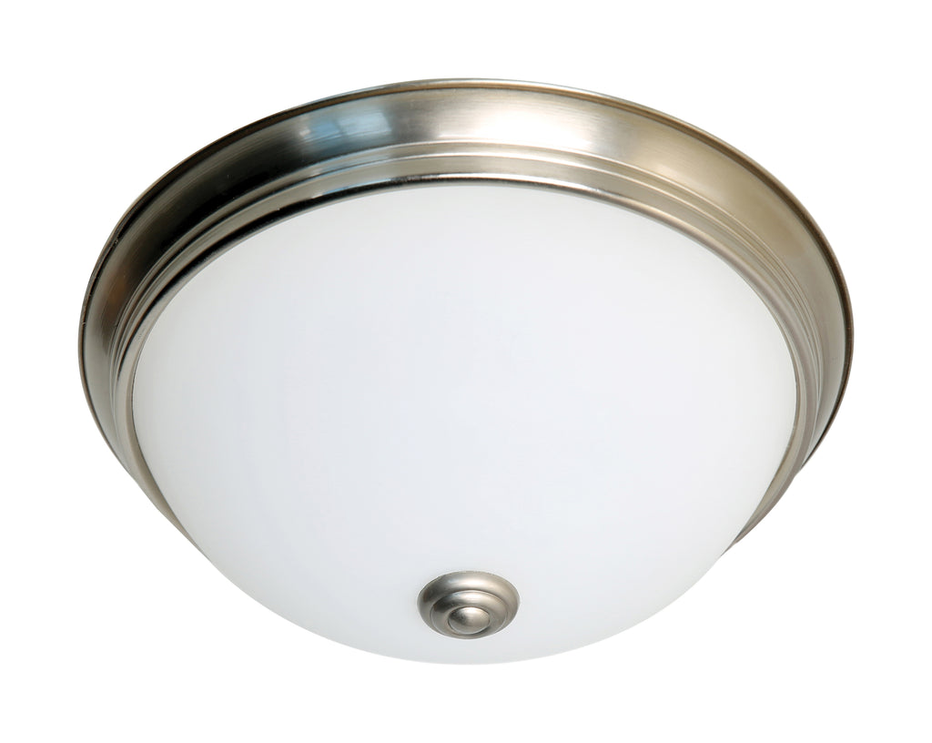 Nuvo 16.5w Close-To-Ceiling Flush 120v Brushed Nickel & Frosted Glass 3000k