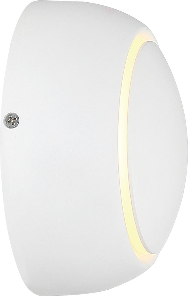 Nuvo Pinion 1-Light 5w LED Wall Sconce in White Finish