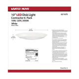 10-in LED Disk-Light 3000K 6 Unit Contractor Pack White Finish_2