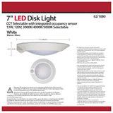 7 in. LED Disk-Light CCT Selectable 3K/4K/5K With Occupancy Sensor White Finish_4