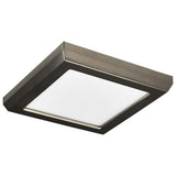 Blink - 9W 5-in LED Fixture CCT Selectable Square Shape Brushed Nickel Finish - BulbAmerica
