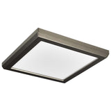 Blink - 11W 7-in LED Fixture CCT Selectable Square Shape Brushed Nickel Finish - BulbAmerica