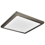 Blink - 13W 9-in LED Fixture CCT Selectable Square Shape Brushed Nickel Finish - BulbAmerica
