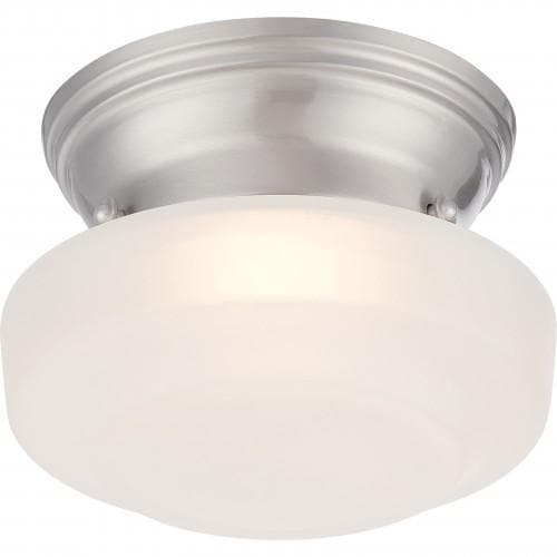 Nuvo Lighting Bogie 7.8W LED 6 inch Ceiling Flush Frosted Glass Mount Fixture
