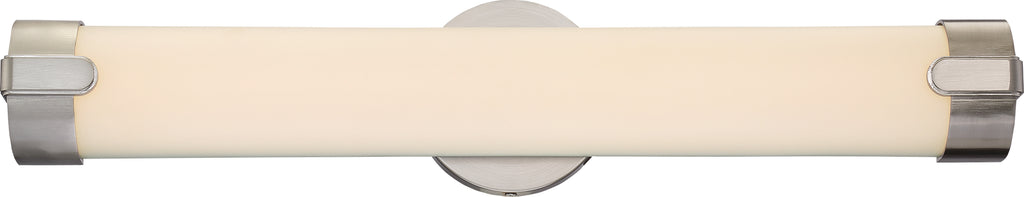 Nuvo Loop 1-Light 24" LED Double Wall Sconce Vanity Light in Brushed Nickel