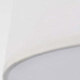 20w 15-in. Fabric Drum LED Decor Flush Mount White Fabric Shade Acrylic Diffuser_4
