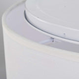 20w 15-in. Fabric Drum LED Decor Flush Mount White Fabric Shade Acrylic Diffuser_5