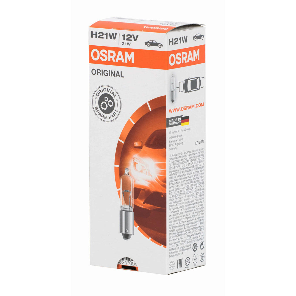 10Pk - Osram 64136 H21W 21W 12V BAY9s 095.206 Motorcycles Bulb