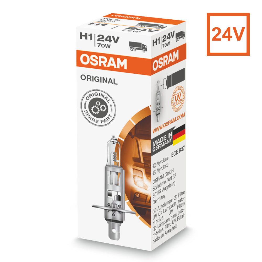 OSRAM H1 24V 70W 64155 Original Truck Line Halogen Headlight Bulb