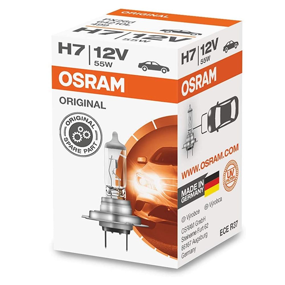 OSRAM Ultra Life H7 Halogen Headlight Lamp, 64210ULT, 12V Passenger  Vehicle, Folding Box (1 Piece)