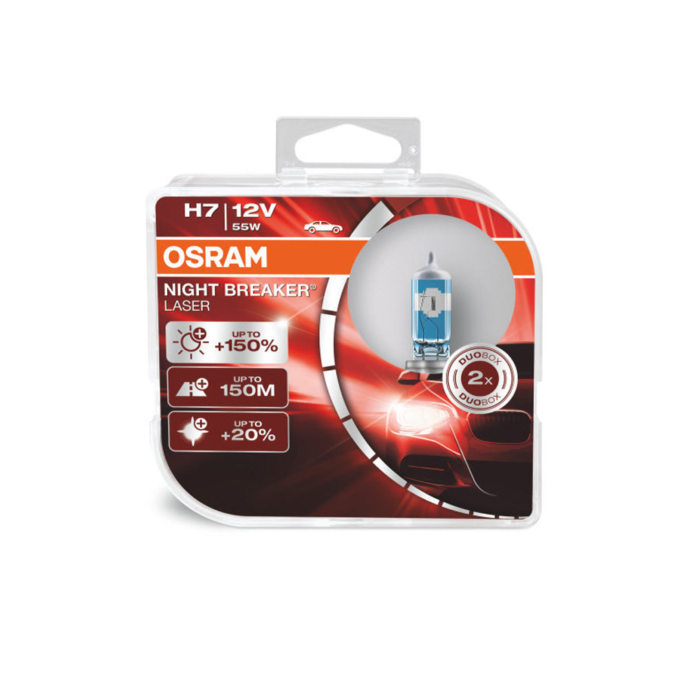 2-PK Osram H7 64210NL Night Breaker Laser 55w 12v Automotive Bulb –  BulbAmerica