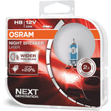 2-PK Osram H8 64212NL Night Breaker Laser 35w Automotive Bulb
