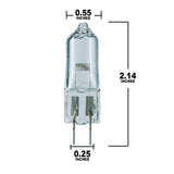 OSRAM EVC 64657 bulb HLX 250w 24v G6.35 Single Ended Halogen light bulb - BulbAmerica