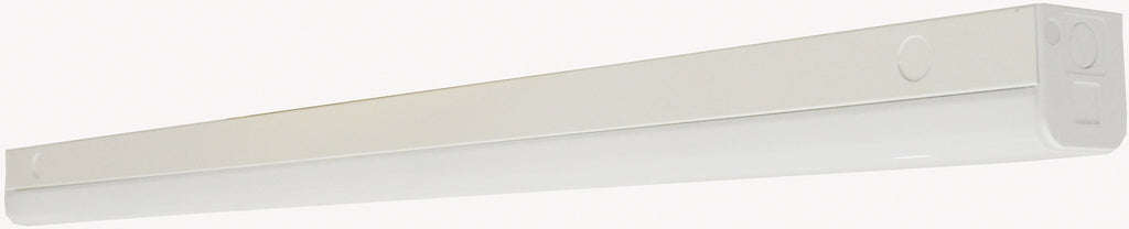 Nuvo LED 38w 48" Slim Strip Light Fixture w/ knockout in White Finish 5000k