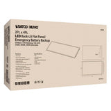 Nuvo 50w 100-347v LED Emergency Backlit Flat Panel 2ft. x 4ft. Selectable CCT - BulbAmerica