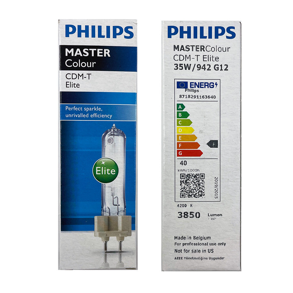 Cdm T Led Philips CDM-T 35W/942 G12 MASTERColour Elite 4200K HID bulb – BulbAmerica