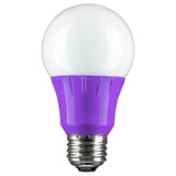 BulbAmerica Purple Frosted 39305-BA LED A19 Colored 3w Light Bulb Medium (E26)