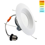 6in Round LED Downlight Selectable CCT 14w 950Lm Dimmable - 100w Replacement