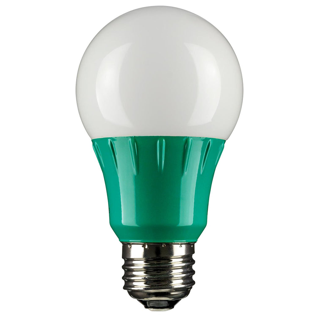 Green Frosted A19 LED 3W Medium Base (E26) Light Bulb