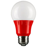 BulbAmerica Red Frosted A19 LED 3W Medium (E26) Base Light Bulb