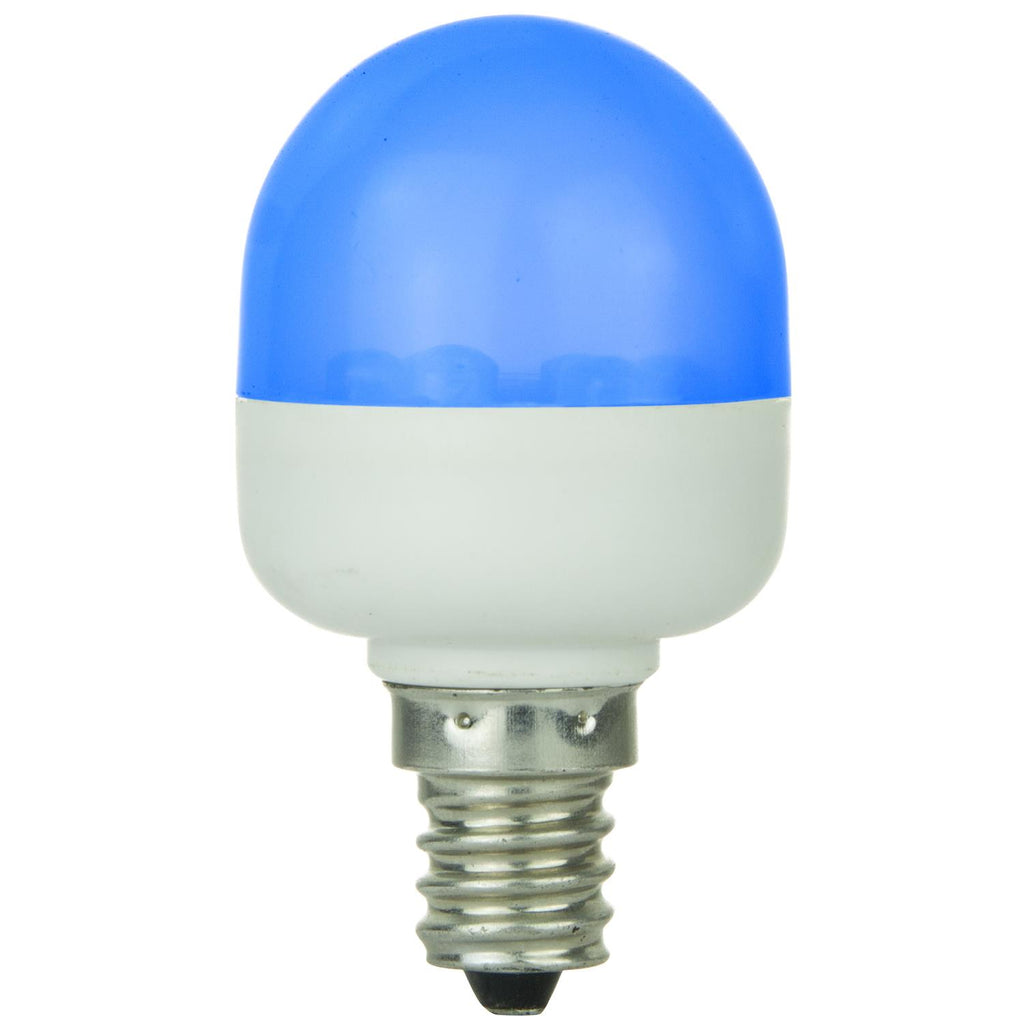SUNLITE 80256-SU T10 Tubular Indicator Candelabra Base Light Bulb Blue