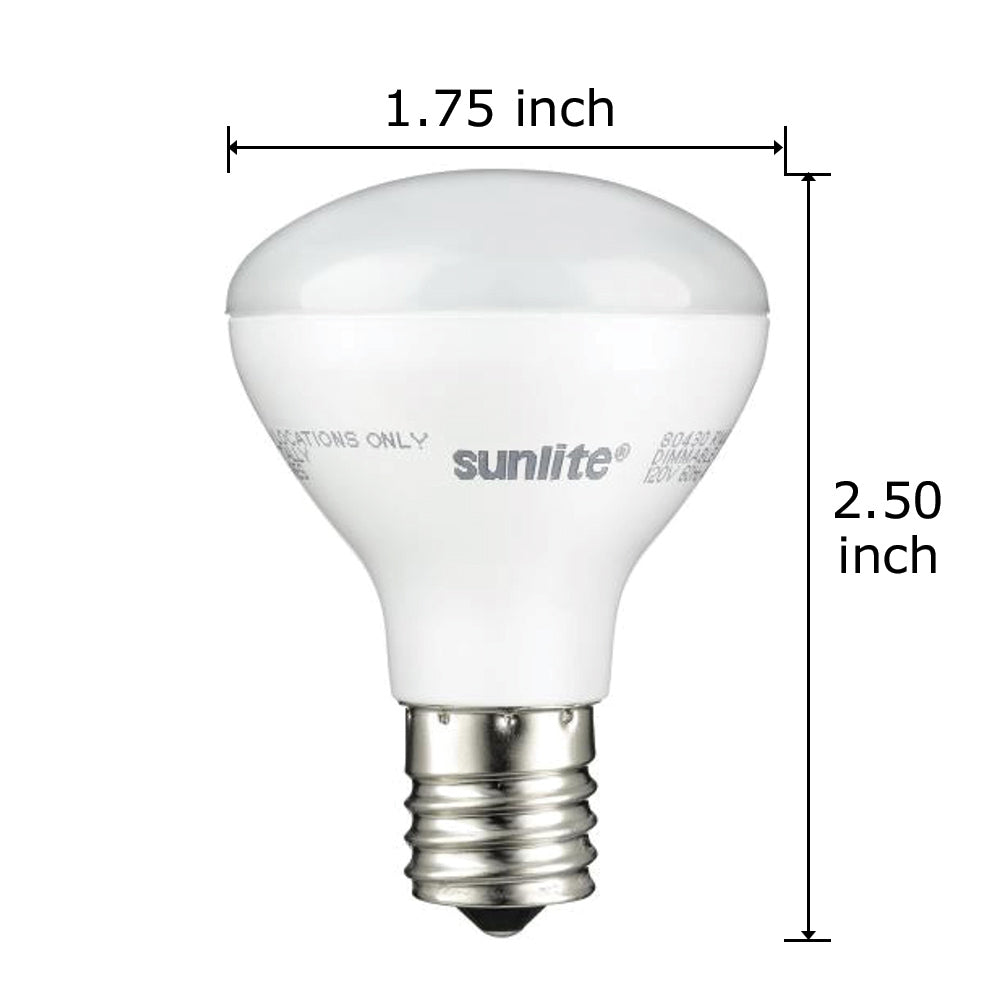 Bulb Base R14 SUNLITE 4w R14 LED E17 Base 2700k Light bulb - 25w Equivalent – BulbAmerica