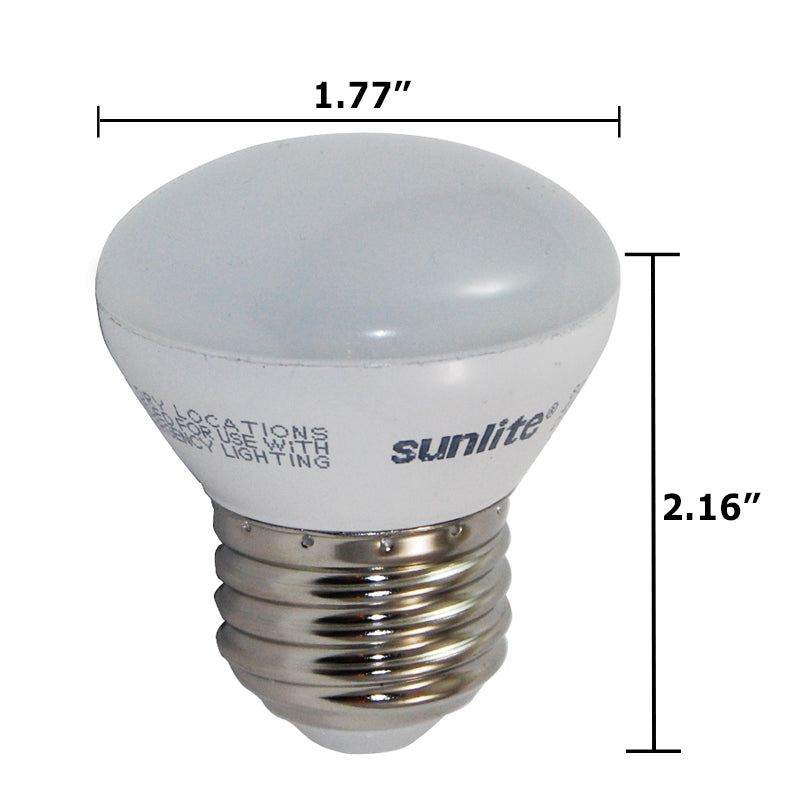Sunlite 4w R14 E26 Medium Base 2700k Dimmable LED Light bulb - 25w Equ ...