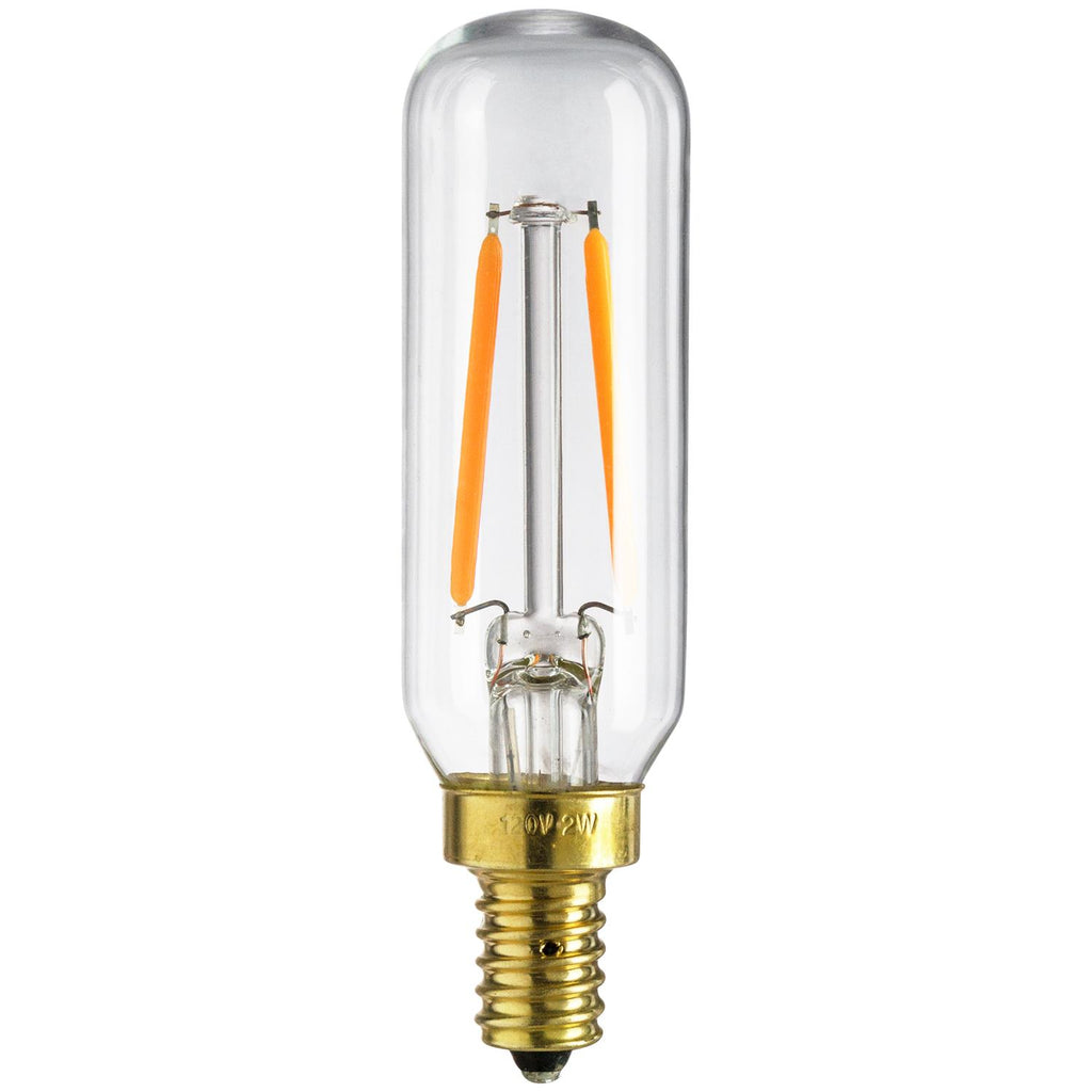 SUNLITE 80453-SU LED 2w T6 Decorative Tubular Light Bulbs 2700K Warm White