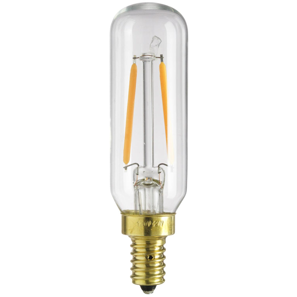 SUNLITE 80457-SU LED Vintage T8 2w Light Bulb Candelabra (E12) Base Warm White