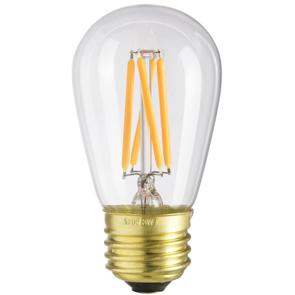 SUNLITE 80462-SU LED Vintage S11 3w Light Bulb Medium (E26) Base Warm White