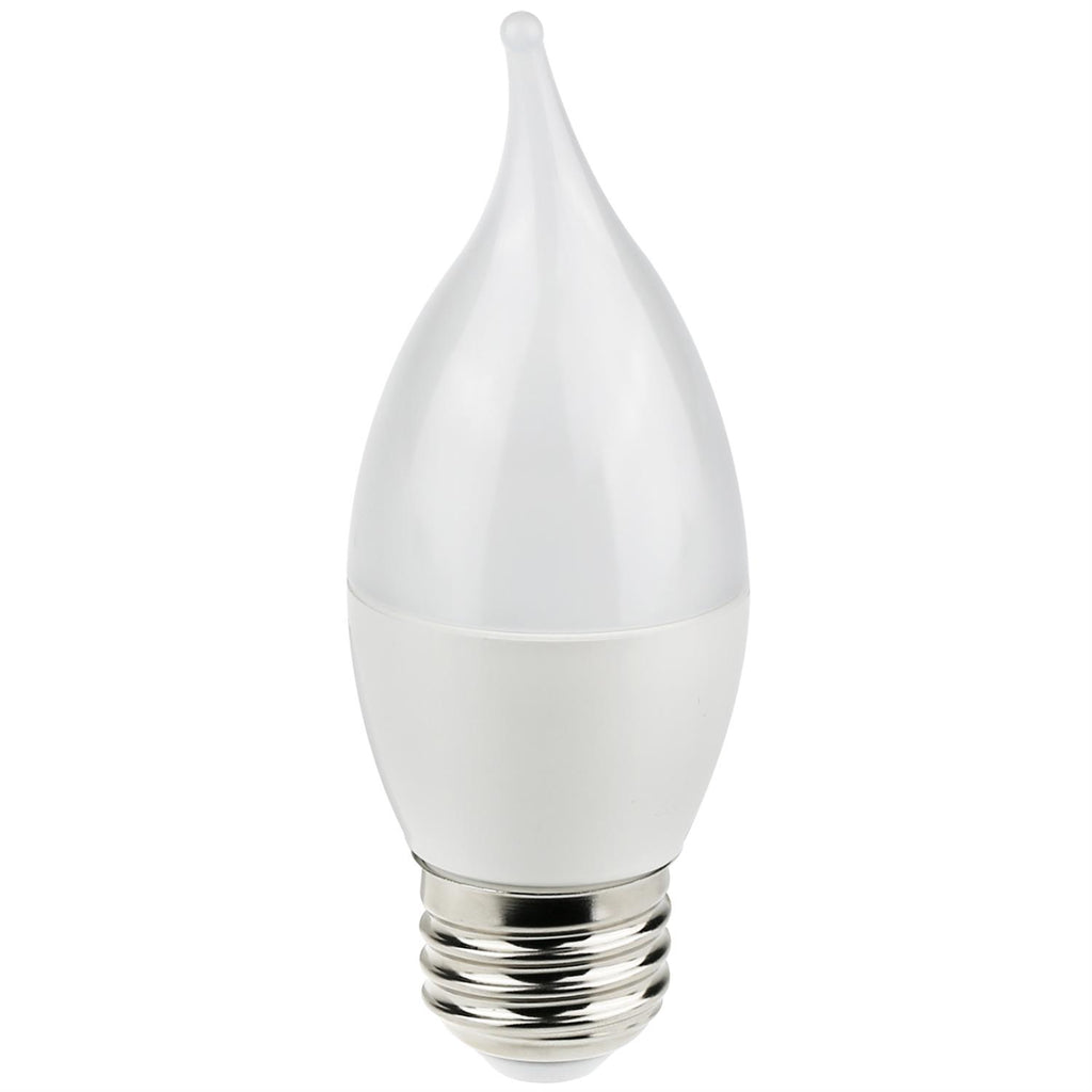 SUNLITE 80477-SU LED Flame Tip Chandelier 7w Light Bulb 2700K Warm White