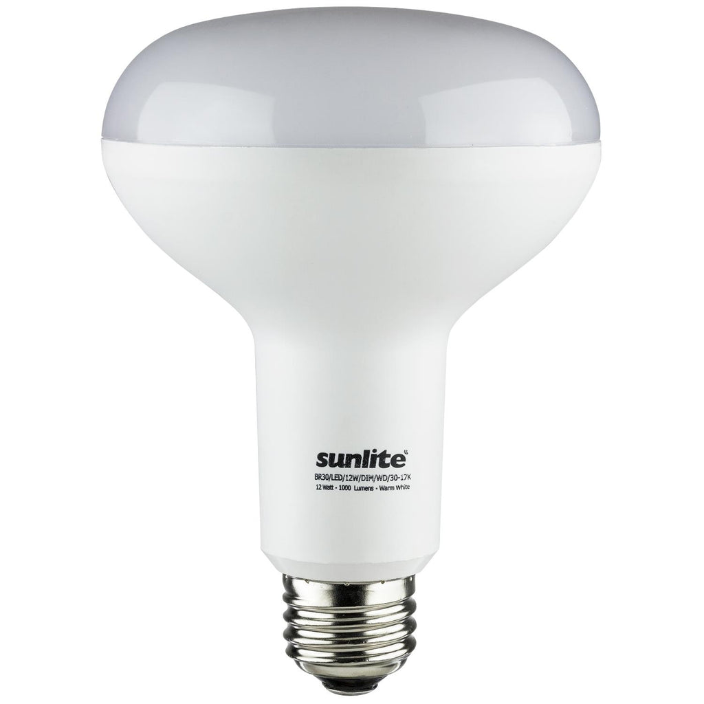 SUNLITE 80510-SU LED BR30 Hospitality Series 12w Light Bulb 3000K Warm White