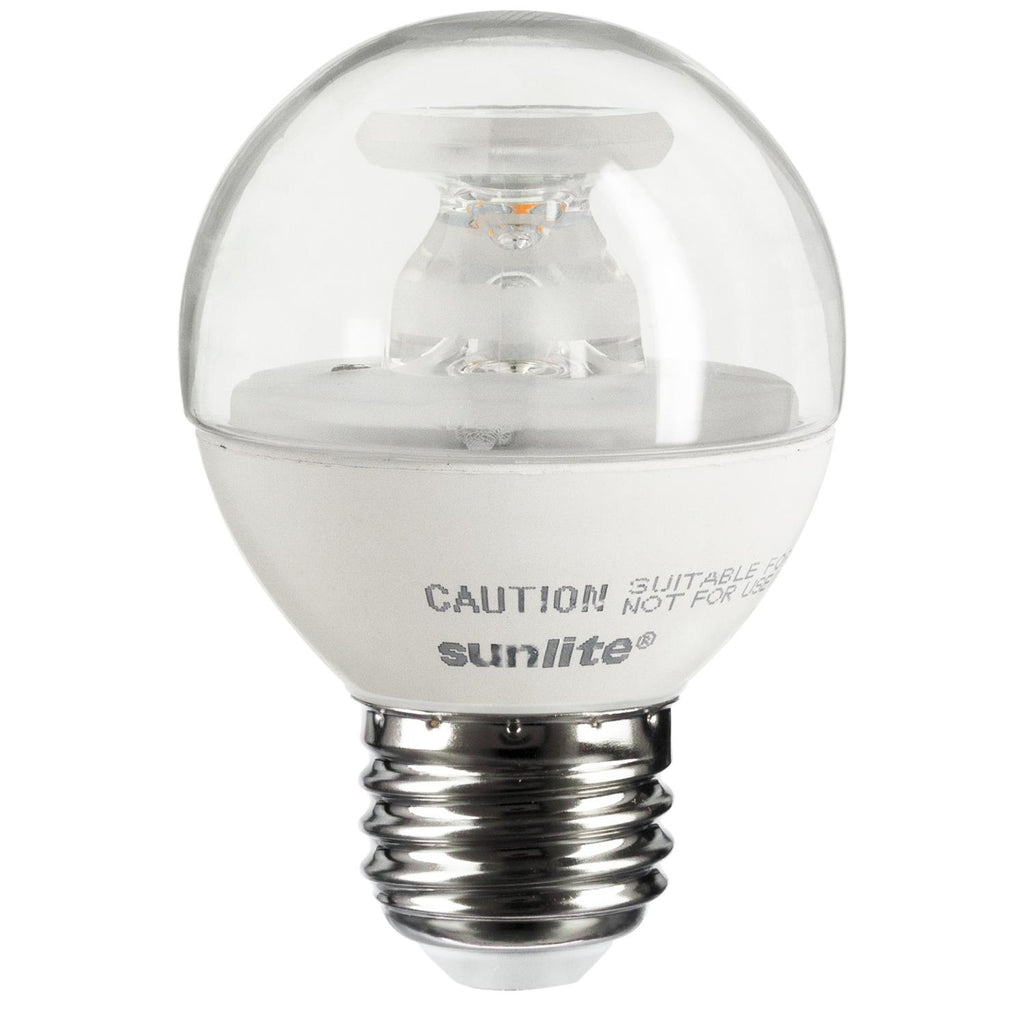 SUNLITE G16 LED 5W 120V E26 Medium Base 2700K Warm White Decorative Bulb