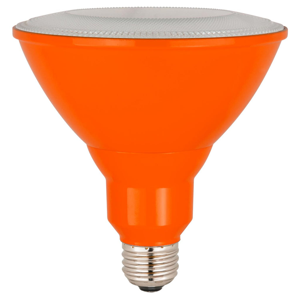 Sunlite 80554-SU LED PAR38 Colored Reflector 8w Light Bulb Orange