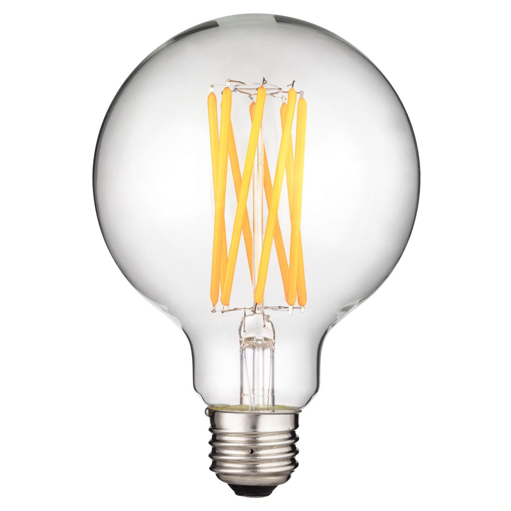 SUNLITE 8w (100w Equivalent) LED Filament G30 Dimmable 2700K Warm White