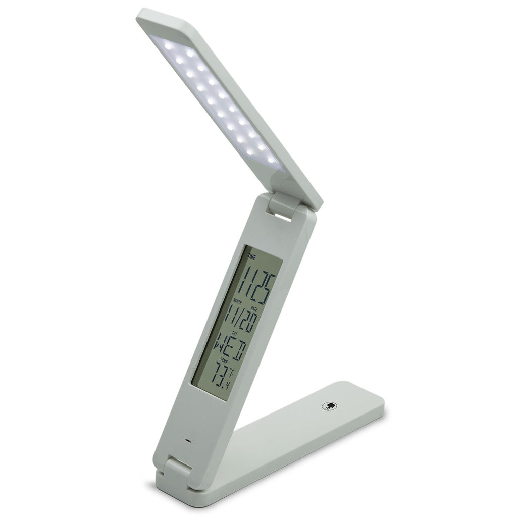 SUNLITE LED Foldable Table Lamp with Calendar Rechargeable Touch Dimmer