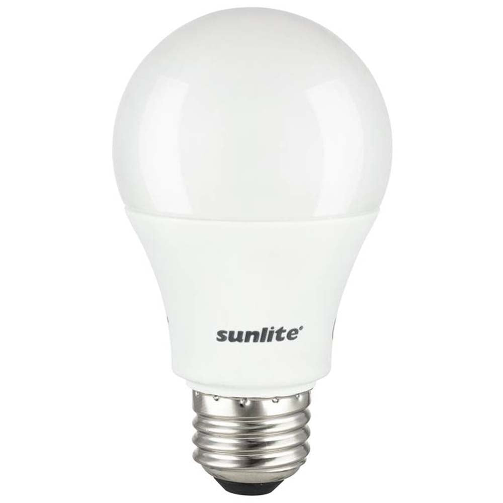 Sunlite LED A19 Light Bulb 9w E26 Medium Base Dimmable 5000K - Super White