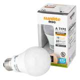 Sunlite 80710-SU LED A19 Household 10w Light Bulb Warm White 3000K