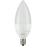 Sunlite LED B11 Frosted Chandelier Light Bulb 7w E12 Base 3000K - Warm White