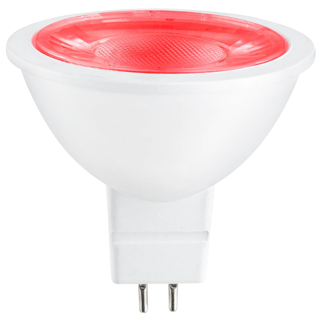 SUNLITE 3w 12v LED MR16 GU5.3 25-Watt Equivalent Red Light Bulb