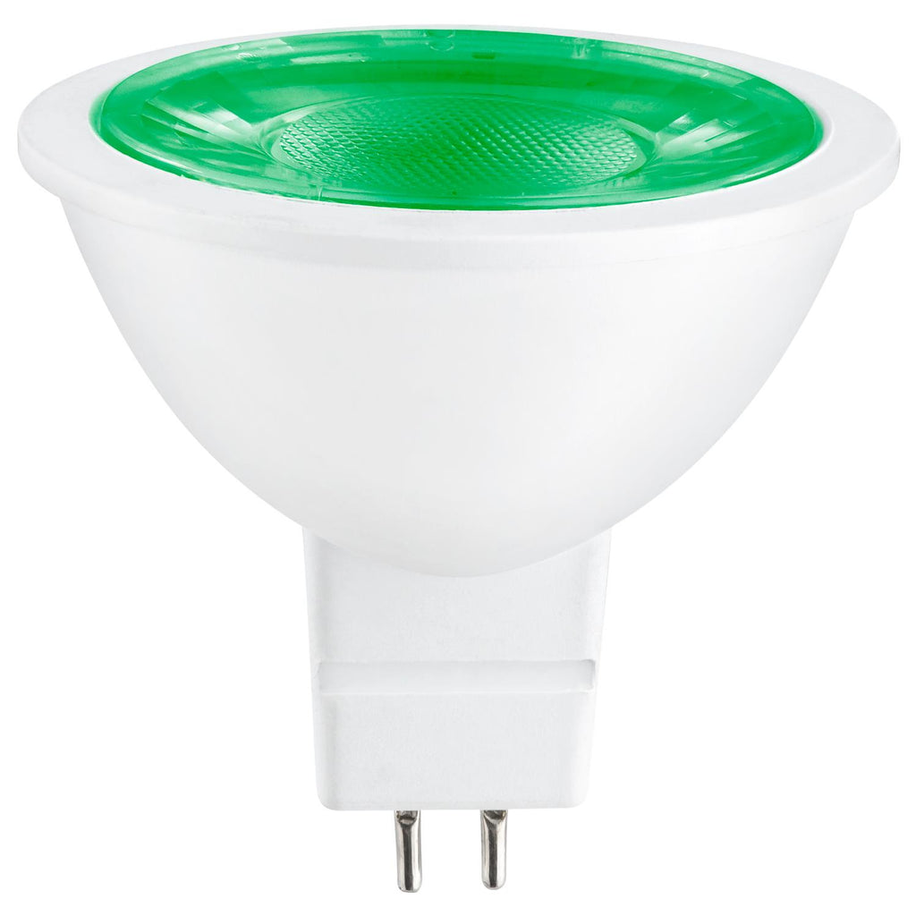 SUNLITE 3w 12v LED MR16 GU5.3 25-Watt Equivalent Green Light Bulb