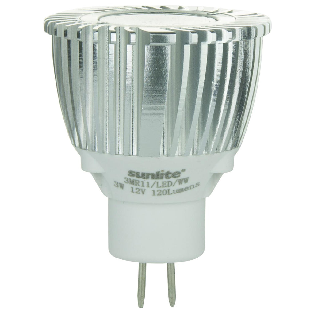 Sunlite 81000-SU LED MR11 Mini Reflector 3w Light Bulb Warm White 2700K