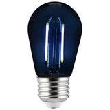 SUNLITE 2w LED Filament S14 Sign Transparent Black Colored Dimmable Bulb - BulbAmerica