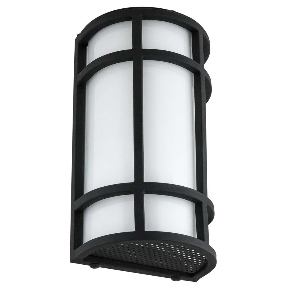 Sunlite 81141-SU 15w LED Mission Style Wall Sconce Black 50K Super White 12 Inch