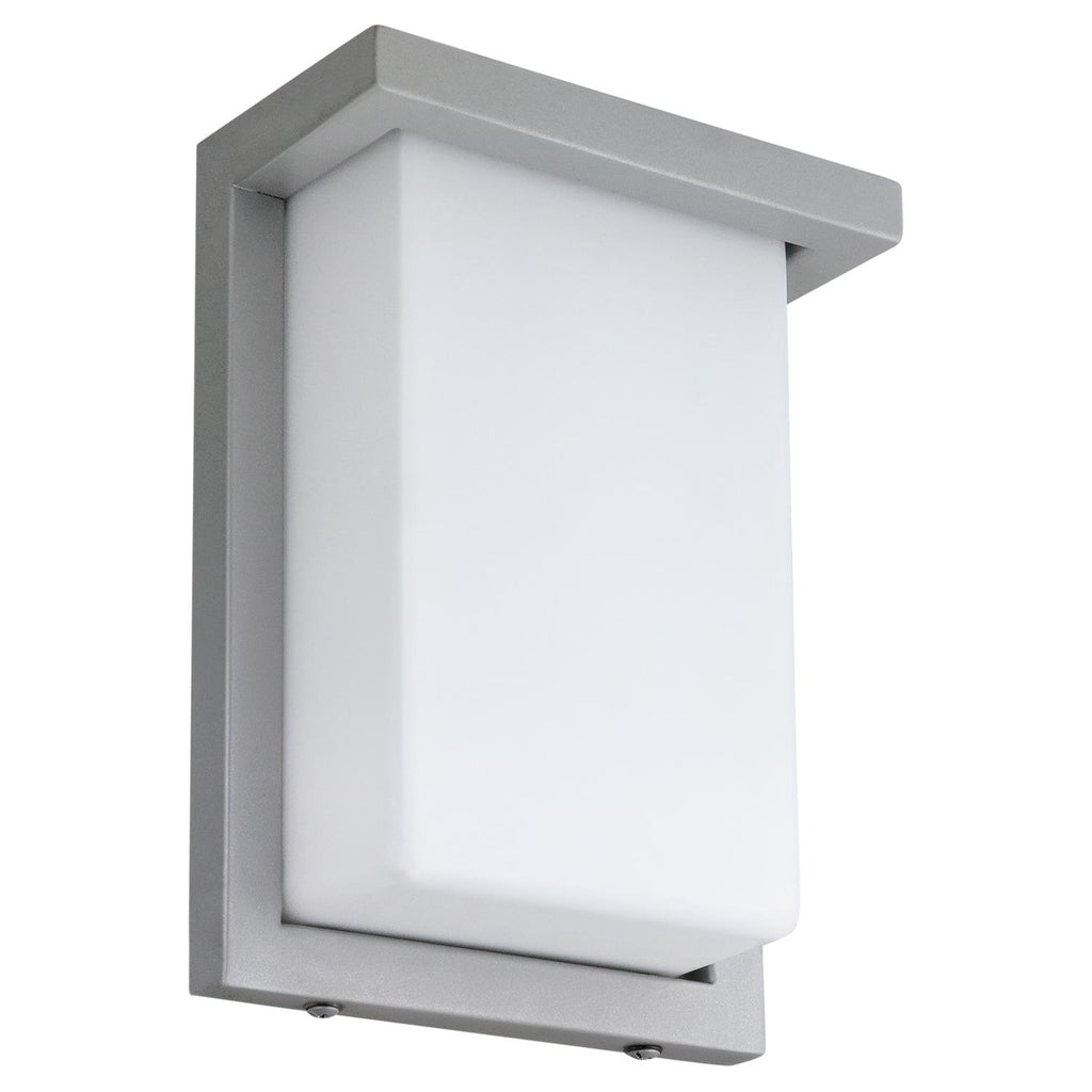 SUNLITE 8" 12w Rectangle LED Wall Sconce Fixture 4000K Cool White Silver Finish