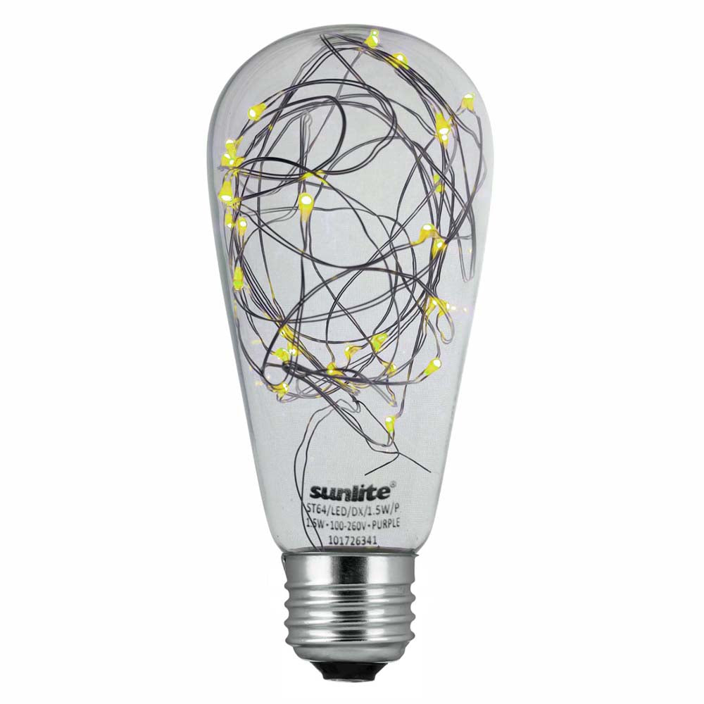 6Pk - SUNLITE LED Vintage Warm White ST64 (S19) 1.5w Decorative Light Bulb