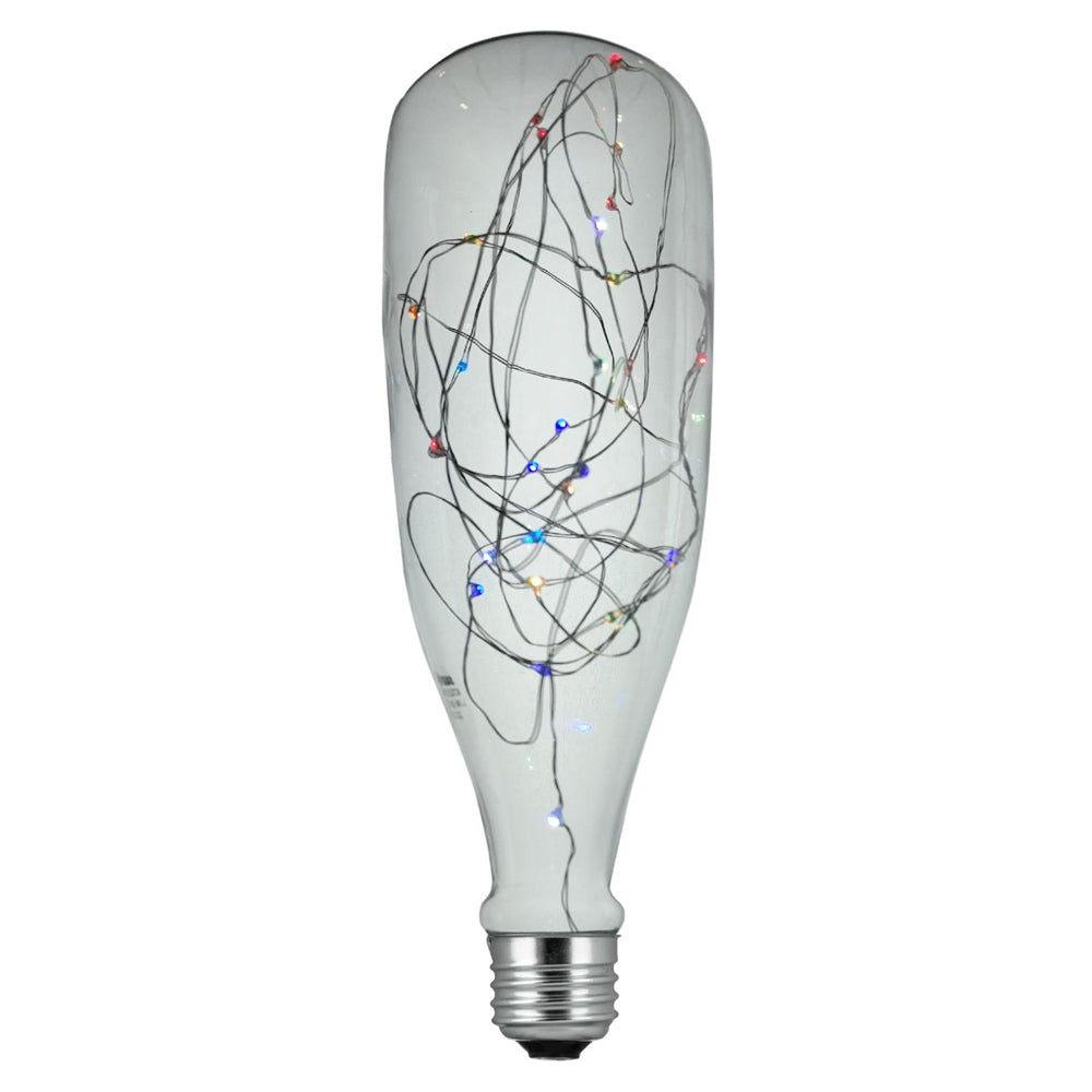 6Pk - SUNLITE LED Bottle Multi-Color 1.5w Decorative Light Bulb - E26 Medium base