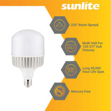 Sunlite LED T42 Bullet Corn Light Bulb 90w E39 Base 120-277v 3000K - Warm White - BulbAmerica