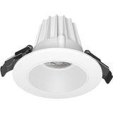Sunlite 8w Round LED Regressed Anti Glare Canless Downlight 3000K Warm White